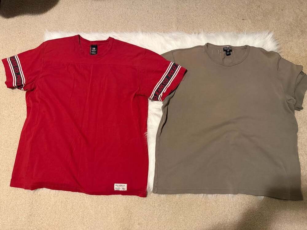 Vintage 90s Polo Jeans Co. Ralph Lauren Men's T-Shirt Bundle Size XL
